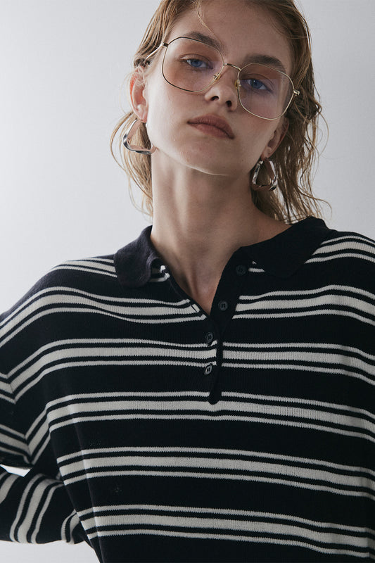 【予約：1月下旬〜2月上旬】Polo Collar Knit／60251009020