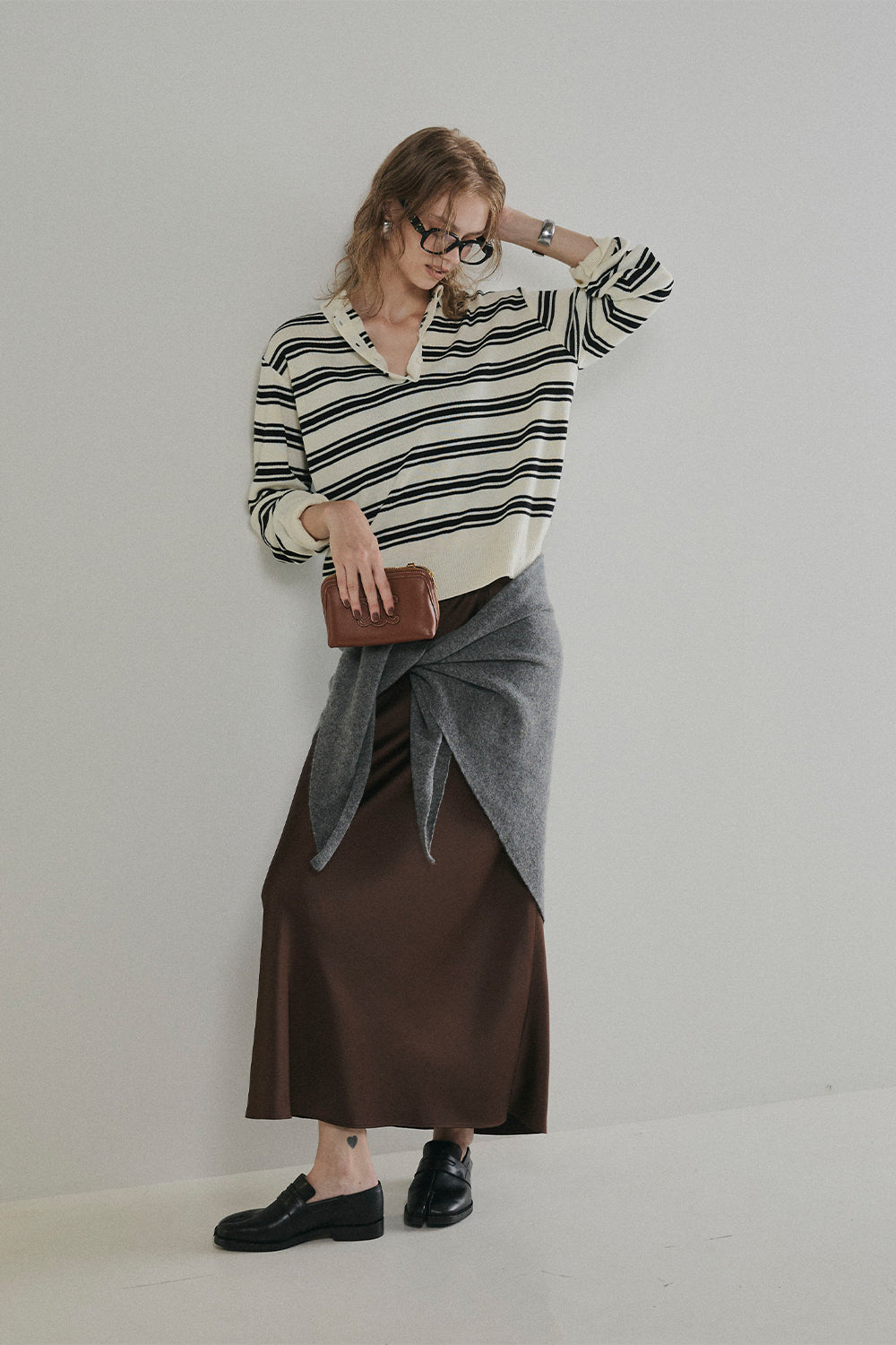 【予約：1月下旬〜2月上旬】Polo Collar Knit／60251009020