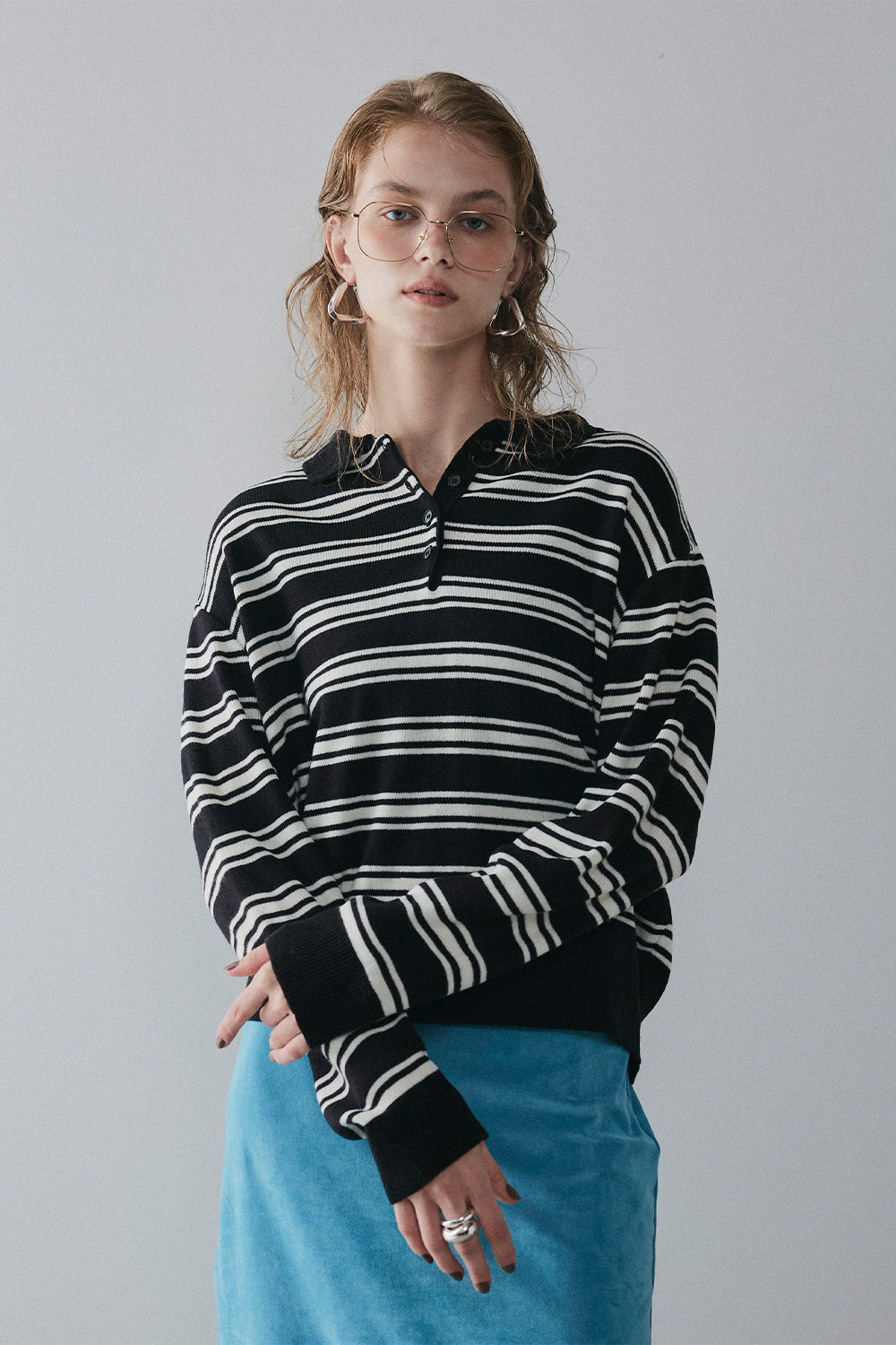 【予約：1月下旬〜2月上旬】Polo Collar Knit／60251009020