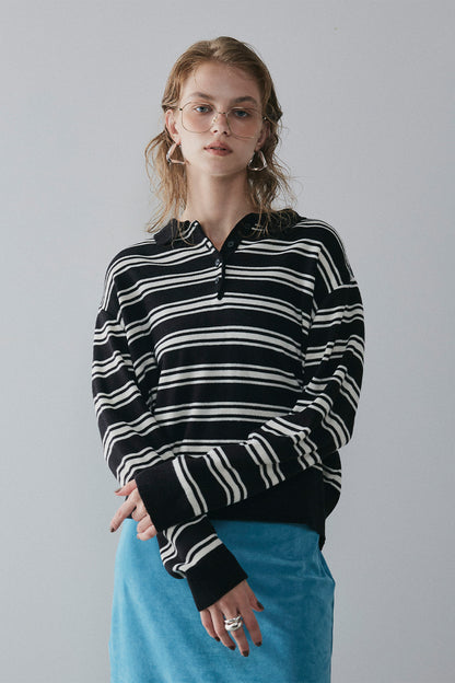 【予約：1月下旬〜2月上旬】Polo Collar Knit／60251009020