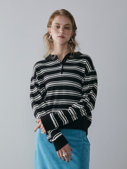 【予約：11月中旬】Polo Collar Knit／60251009020