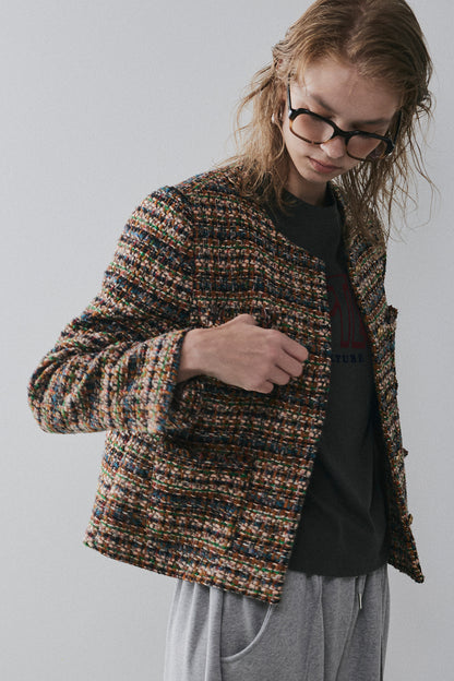 【予約：1月下旬〜2月上旬】Mixed Tweed Jacket／60251004001