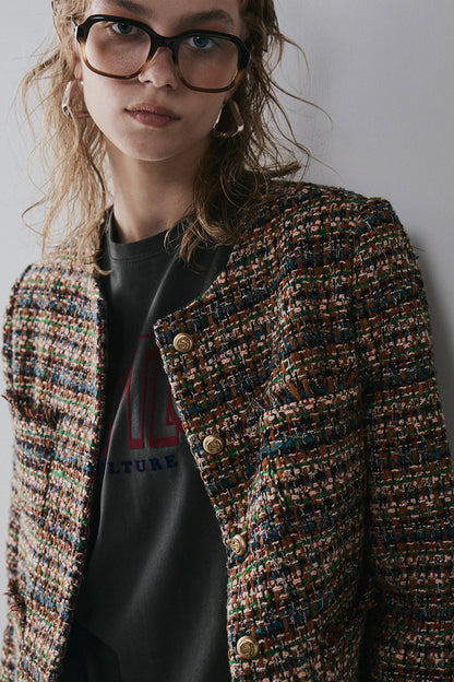 【予約：1月下旬〜2月上旬】Mixed Tweed Jacket／60251004001