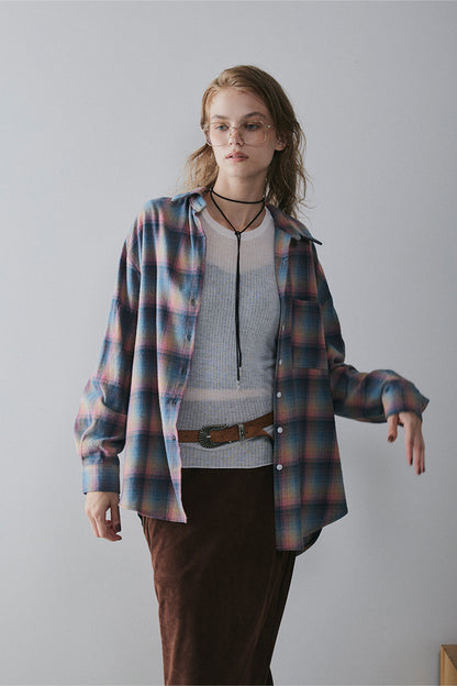 【予約：1月下旬〜2月上旬】Brushed Checked Shirt／60251001012