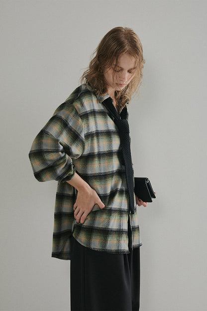 【予約：1月下旬〜2月上旬】Brushed Checked Shirt／60251001012