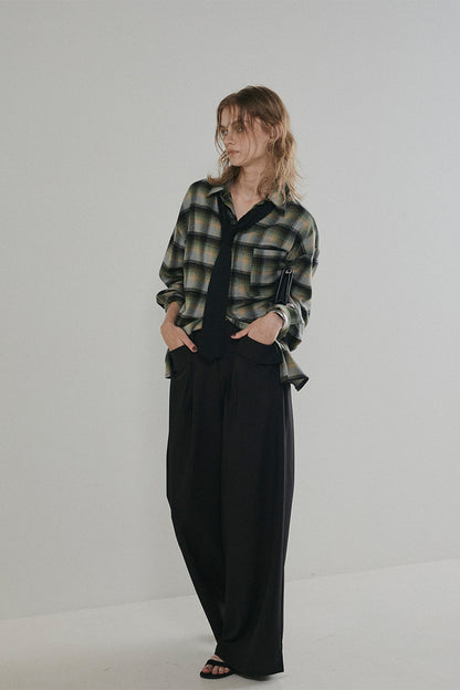 【予約：1月下旬〜2月上旬】Brushed Checked Shirt／60251001012