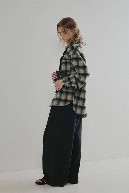 【予約：1月下旬〜2月上旬】Brushed Checked Shirt／60251001012