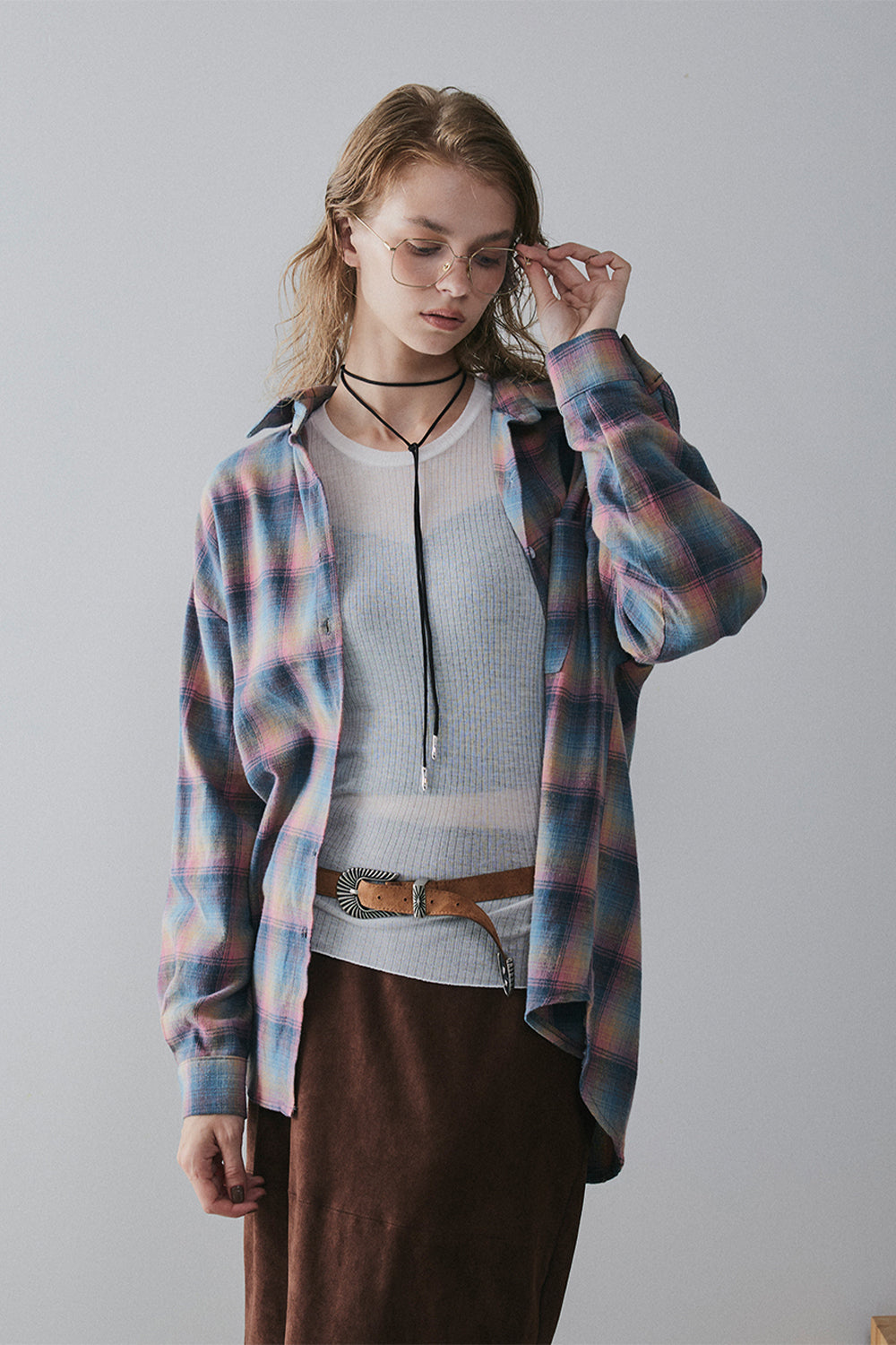 【予約：1月下旬〜2月上旬】Brushed Checked Shirt／60251001012
