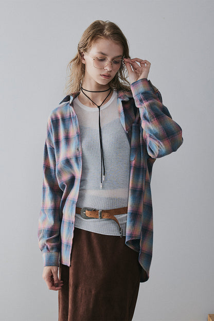 【予約：1月下旬〜2月上旬】Brushed Checked Shirt／60251001012