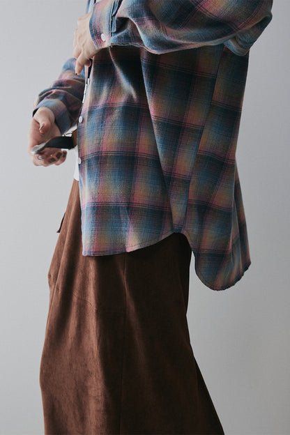 【予約：1月下旬〜2月上旬】Brushed Checked Shirt／60251001012