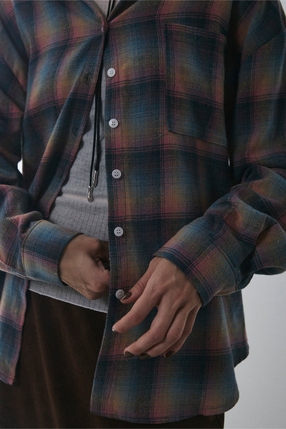 【予約：1月下旬〜2月上旬】Brushed Checked Shirt／60251001012