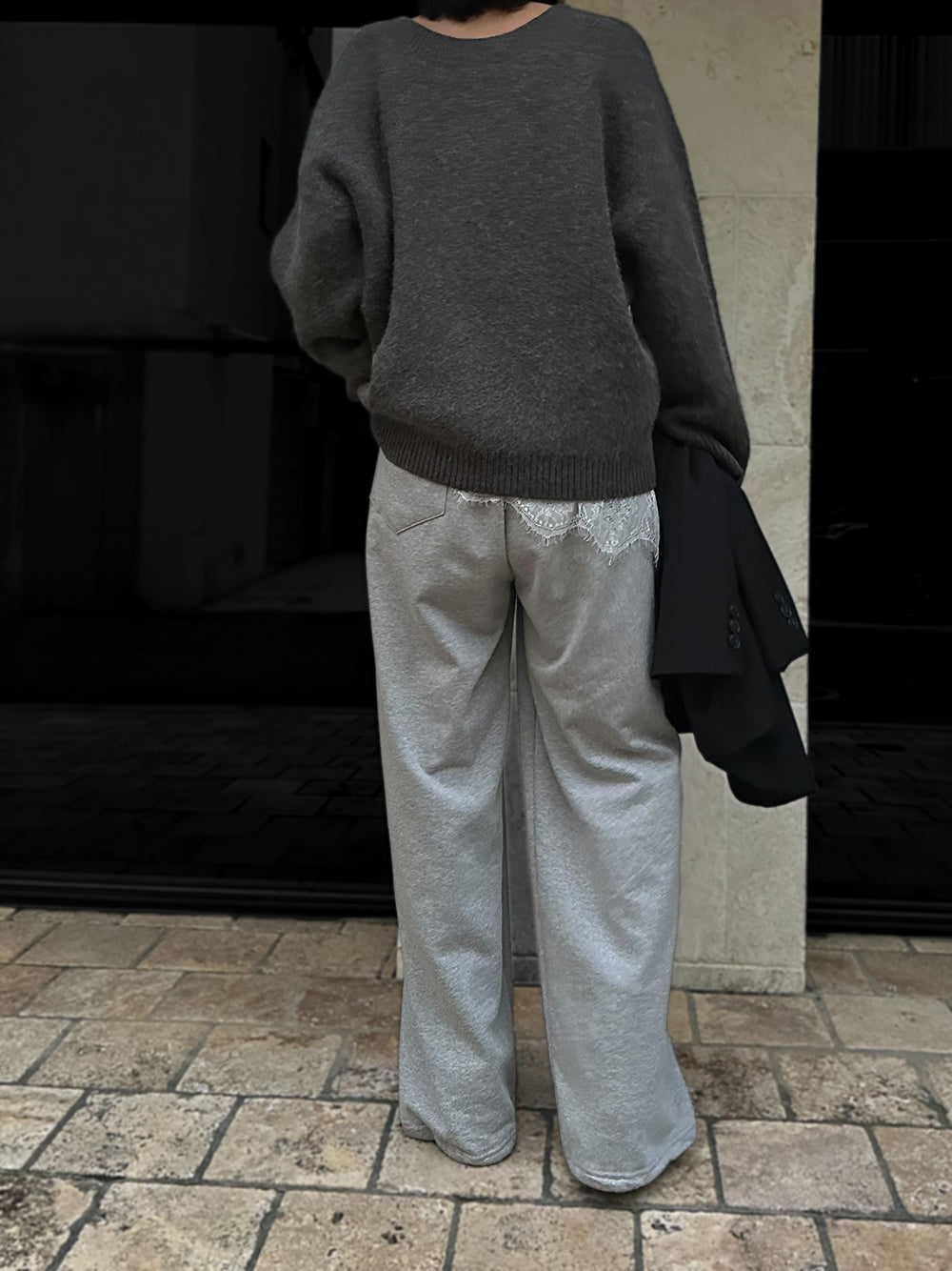 【予約：1月下旬〜2月上旬】Curved Sweat Pants／60251003027