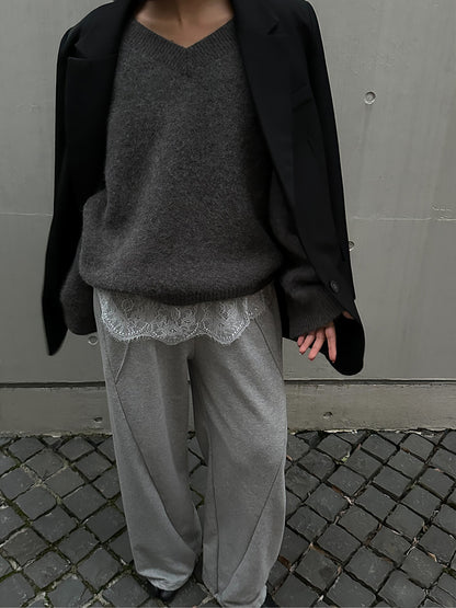 【予約：12月中旬】Asymmetry Lace Camisole／60251001014