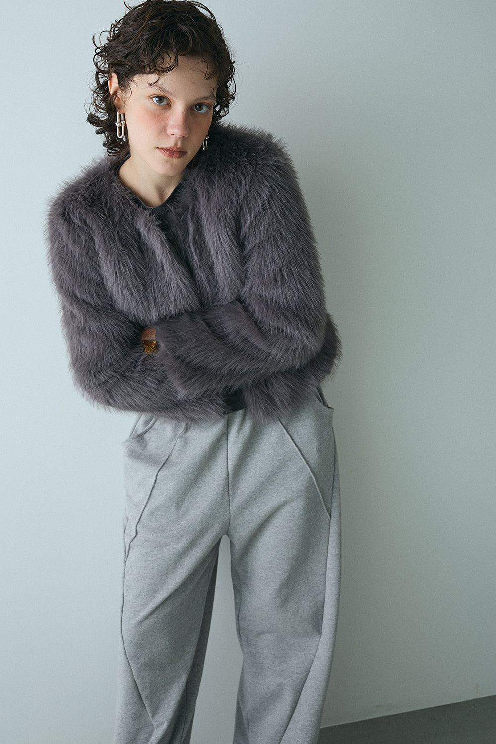 【予約：1月下旬〜2月上旬】Curved Sweat Pants／60251003027