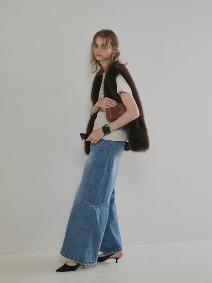 【予約：11月中旬】Structured Wide Denim／60251003025
