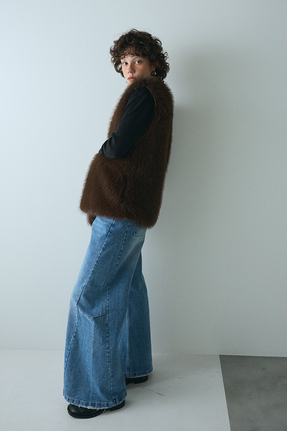 【予約：1月下旬〜2月上旬】Eco Fur Vest／60251004038