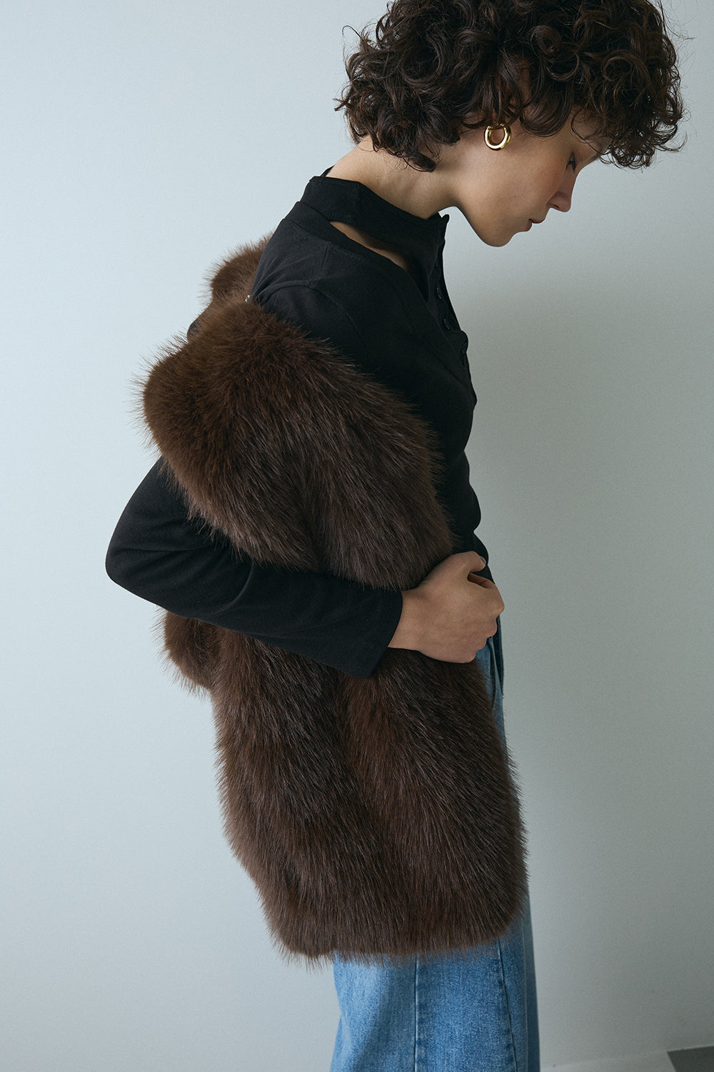 【予約：1月下旬〜2月上旬】Eco Fur Vest／60251004038