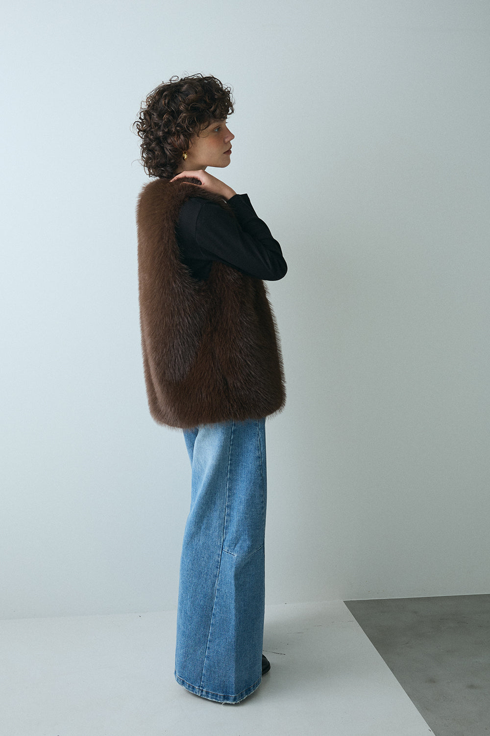 【予約：1月下旬〜2月上旬】Eco Fur Vest／60251004038
