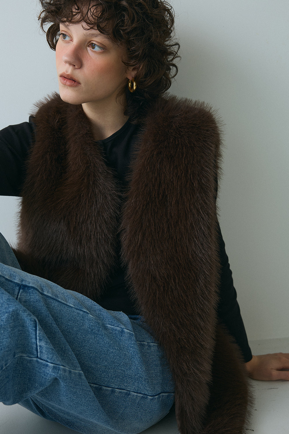 【予約：1月下旬〜2月上旬】Eco Fur Vest／60251004038