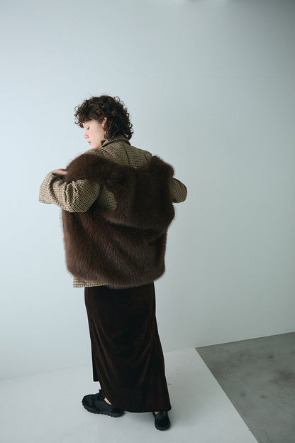 【予約：1月下旬〜2月上旬】Eco Fur Vest／60251004038
