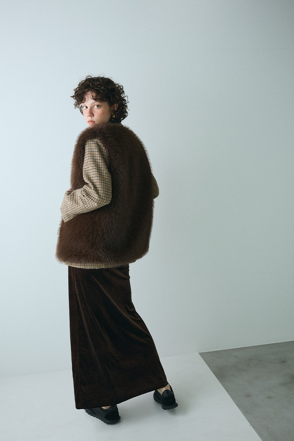 【予約：1月下旬〜2月上旬】Eco Fur Vest／60251004038