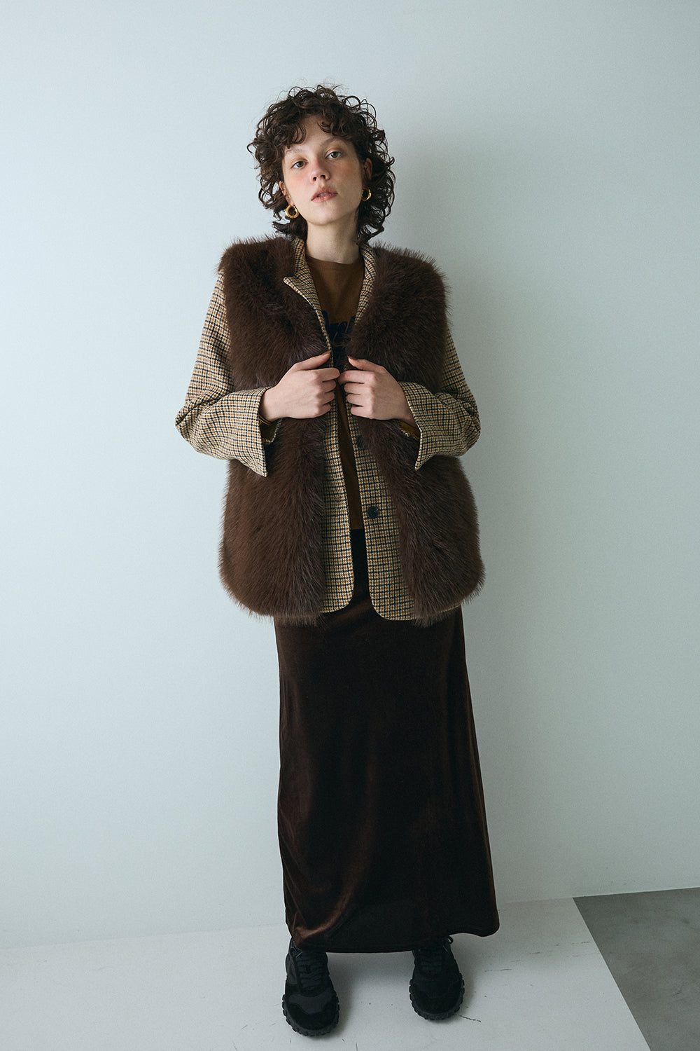 【予約：1月下旬〜2月上旬】Eco Fur Vest／60251004038