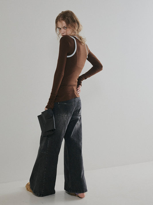 【予約：11月下旬】Piping Layered Tops／60251008008