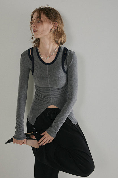 【予約：11月下旬】Piping Layered Tops／60251008008