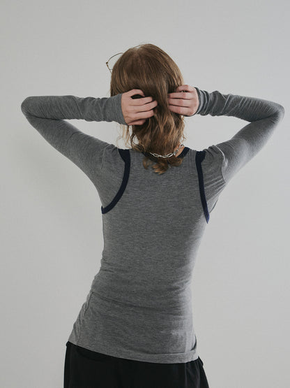 【予約：11月下旬】Piping Layered Tops／60251008008