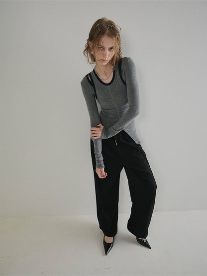 【予約：11月中旬】Piping Layered Tops／60251008008