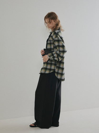 【予約：11月中旬】Brushed Checked Shirt／60251001012
