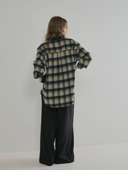 【予約：11月中旬】Brushed Checked Shirt／60251001012