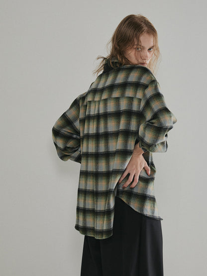 【予約：11月中旬】Brushed Checked Shirt／60251001012