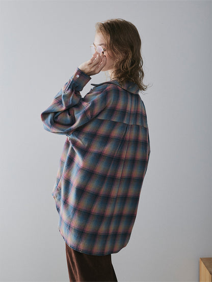 【予約：11月中旬】Brushed Checked Shirt／60251001012