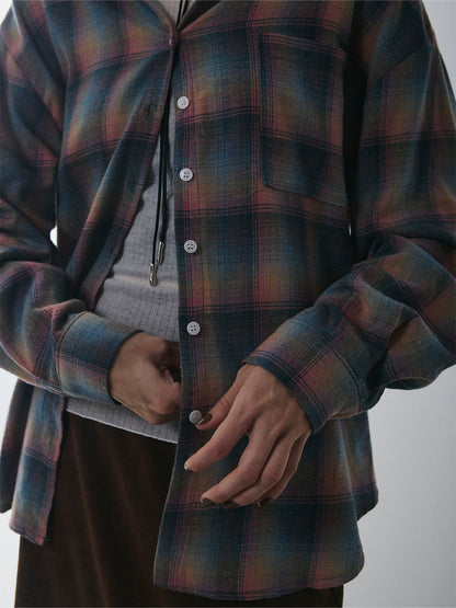【予約：11月中旬】Brushed Checked Shirt／60251001012