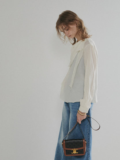 【予約：11月中旬】Fluid Flow Blouse／60251001013