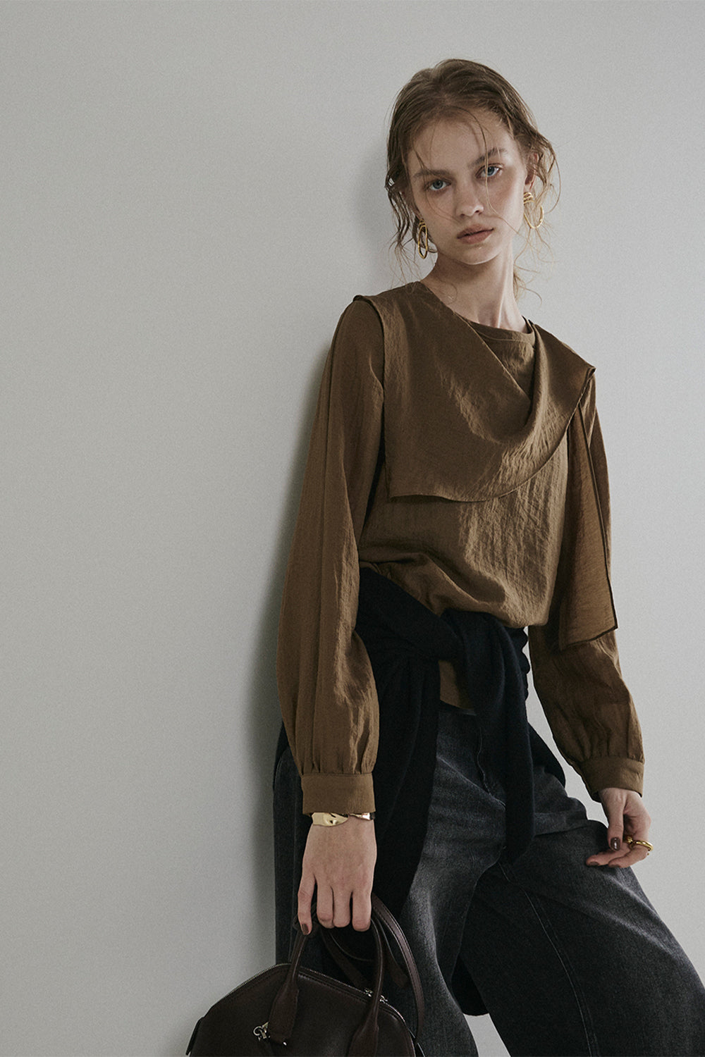 Triangle Knit Scarf／60251000033