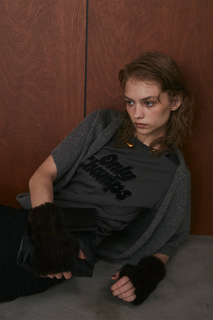 Triangle Knit Scarf／60251000033