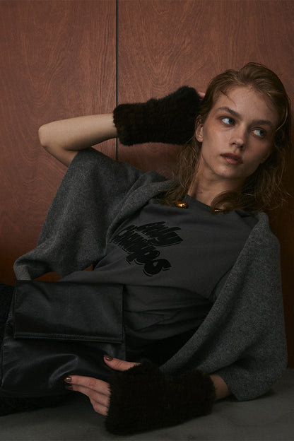 Triangle Knit Scarf／60251000033