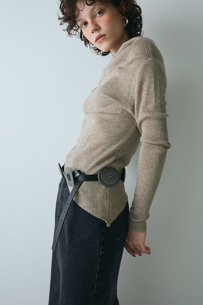 【予約：1月下旬〜2月上旬】Hem Rib Knit／60251108051