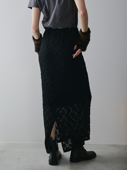 【予約：12月中旬】Puff Lace Skirt／60251002023