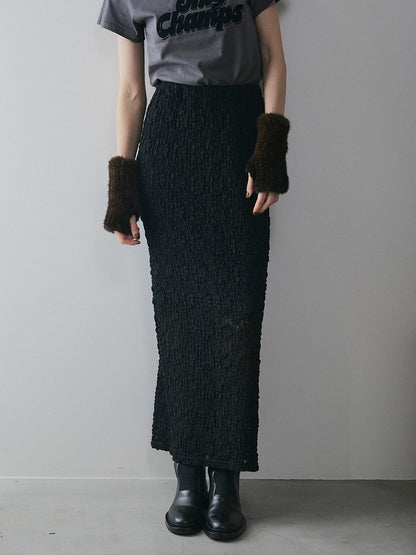 【予約：12月中旬】Puff Lace Skirt／60251002023