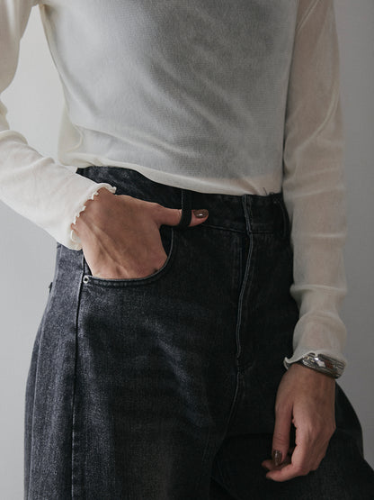 【予約：11月中旬】Structured Wide Denim／60251003025
