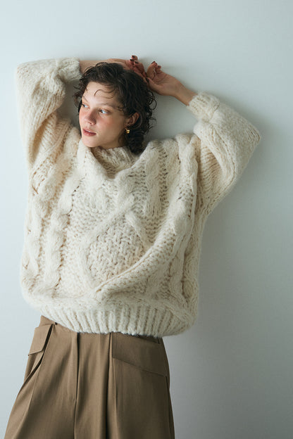 【予約：12月中旬】Chunky Cable Knit／60251109044