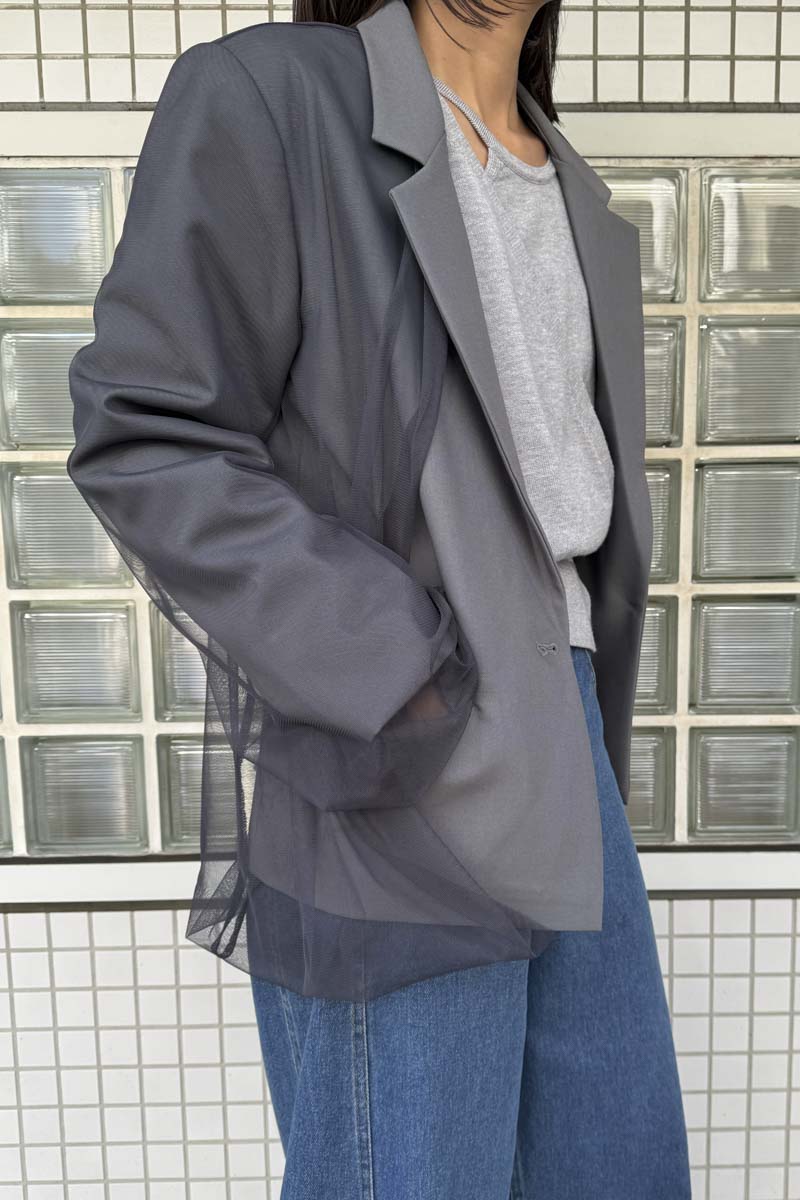 【予約：1月下旬〜2月上旬】Tulle Jacket／60251004002