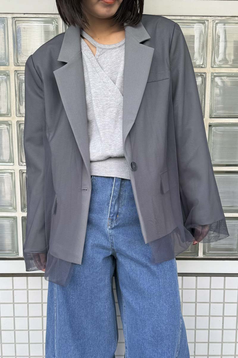 【予約：1月下旬〜2月上旬】Tulle Jacket／60251004002