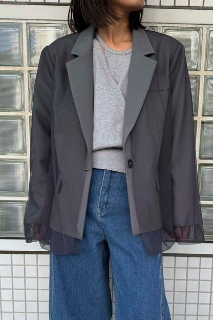 【予約：1月下旬〜2月上旬】Tulle Jacket／60251004002