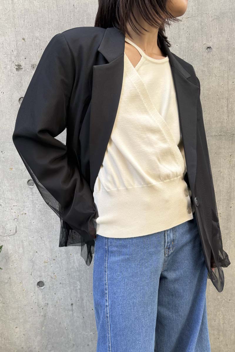【予約：1月下旬〜2月上旬】Tulle Jacket／60251004002