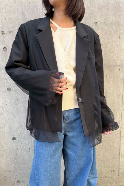【予約：1月下旬〜2月上旬】Tulle Jacket／60251004002