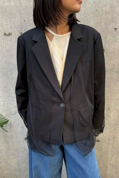 【予約：1月下旬〜2月上旬】Tulle Jacket／60251004002